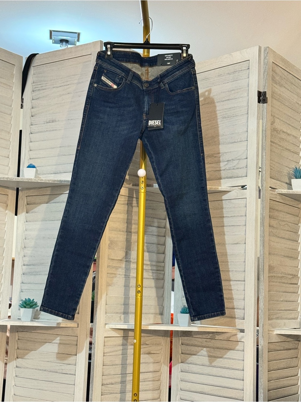 Diesel Super Skinny Jeans - Dark Blue 28 W x 30L